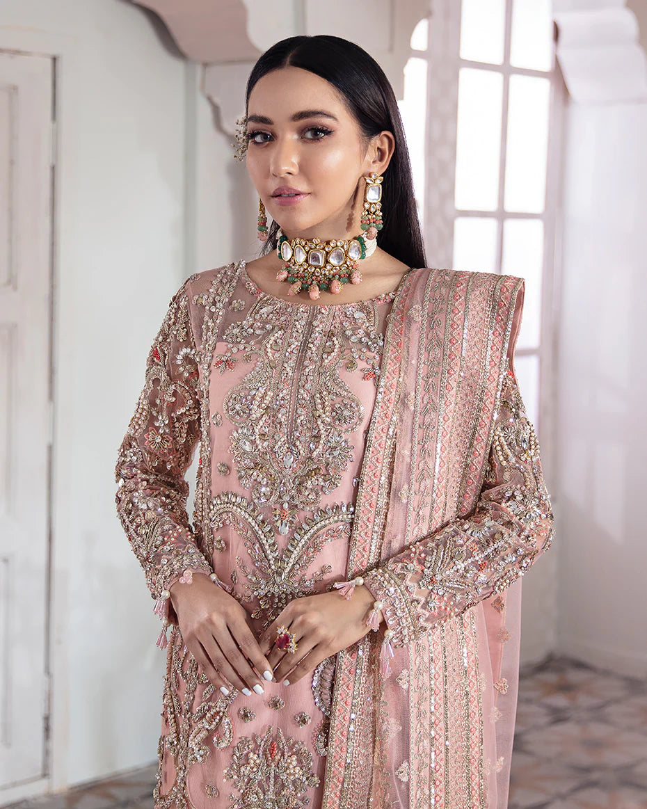 Gulaal | Meherma Wedding Formals Collection | Arjumand Embroidered Net 3-Piece Suit WS-15