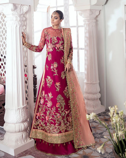 Gulaal | Meherma Wedding Formals Collection | Chameli Embroidered Net 3-Piece Suit WS-10