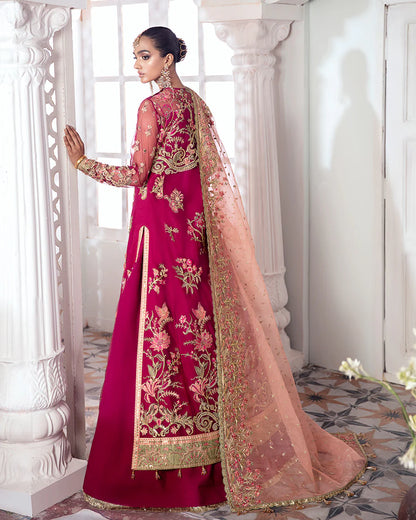 Gulaal | Meherma Wedding Formals Collection | Chameli Embroidered Net 3-Piece Suit WS-10