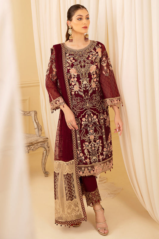 Ramsha | Minhal Organza Collection | M-706 - House Of Anaya