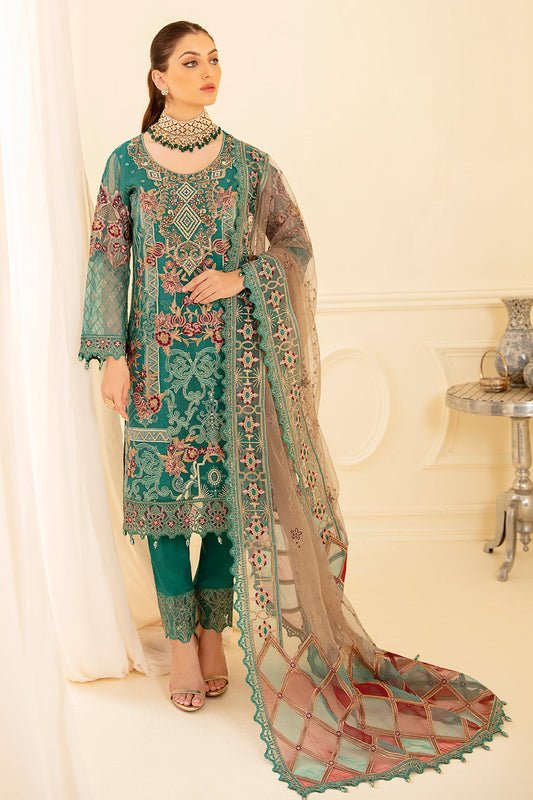 Ramsha | Minhal Organza Collection | M-708 - House Of Anaya