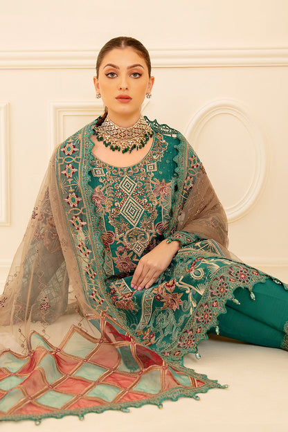 Ramsha | Minhal Organza Collection | M-708 - House Of Anaya