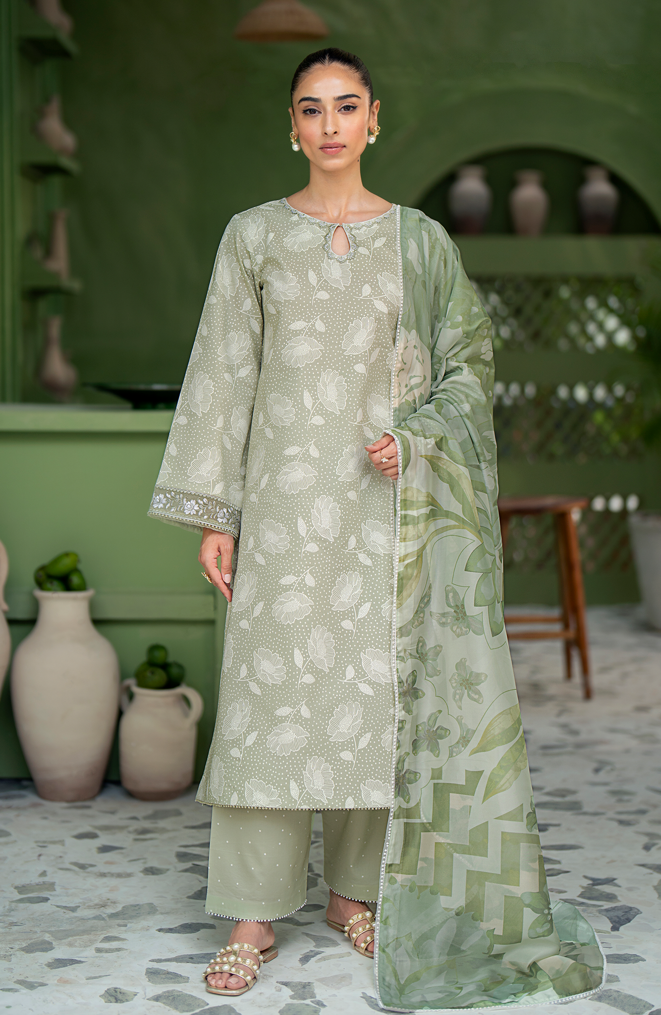 Seran | Artisan Lawn 25 | PISTACHE - House Of Anaya