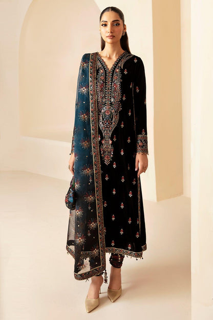 JAZMIN__Embroidered Velvet Formal VF-2028 - House Of Anaya