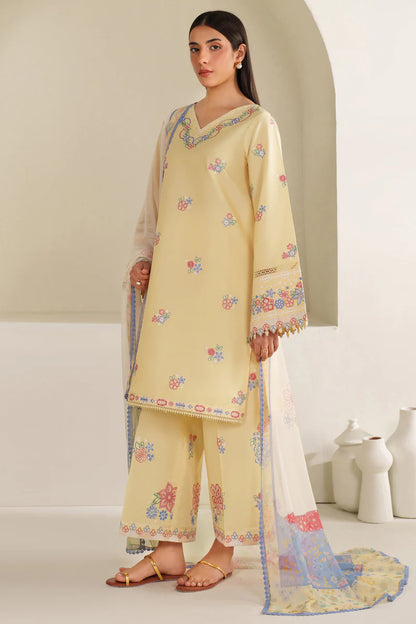 Farasha | Summer Weaves Embroidered lawn'26 | Mellow Canvas