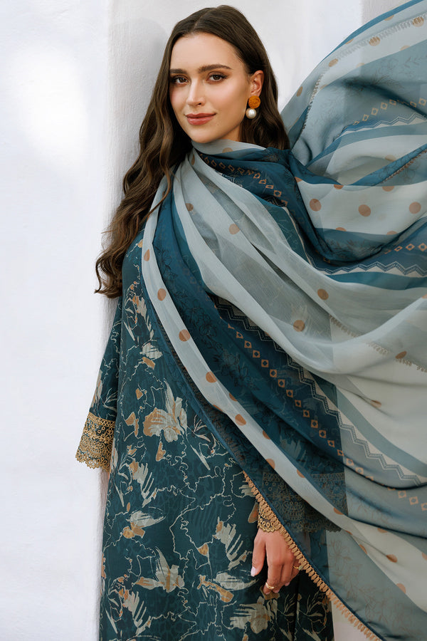 Farasha | Printed Essentials | Teal Bell