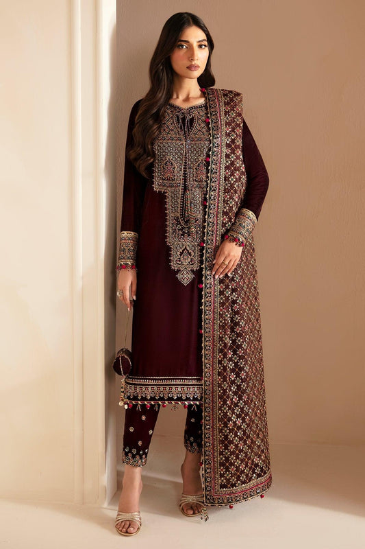 JAZMIN__Embroidered Velvet Formal VF-2022 - House Of Anaya