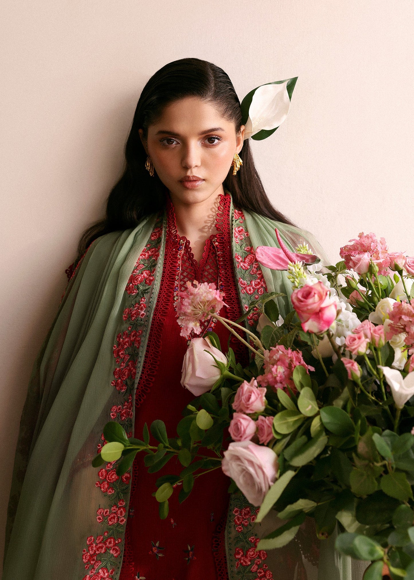 Hussain Rehar | Eid Pret SS 26 | Scarlet