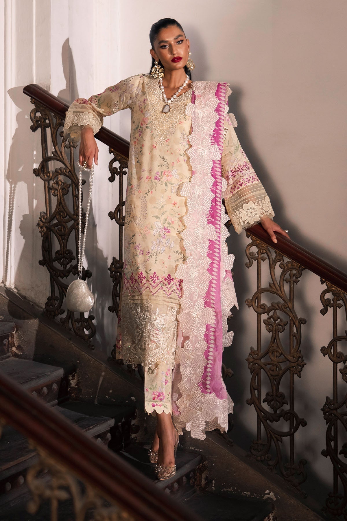Nureh | Glam Girl Lawn | GL-14 - House Of Anaya