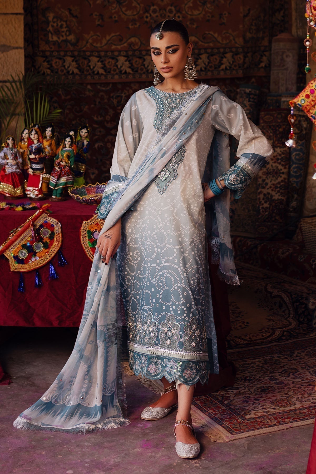 Nureh | Bazaar Lawn | NS-130 - House Of Anaya