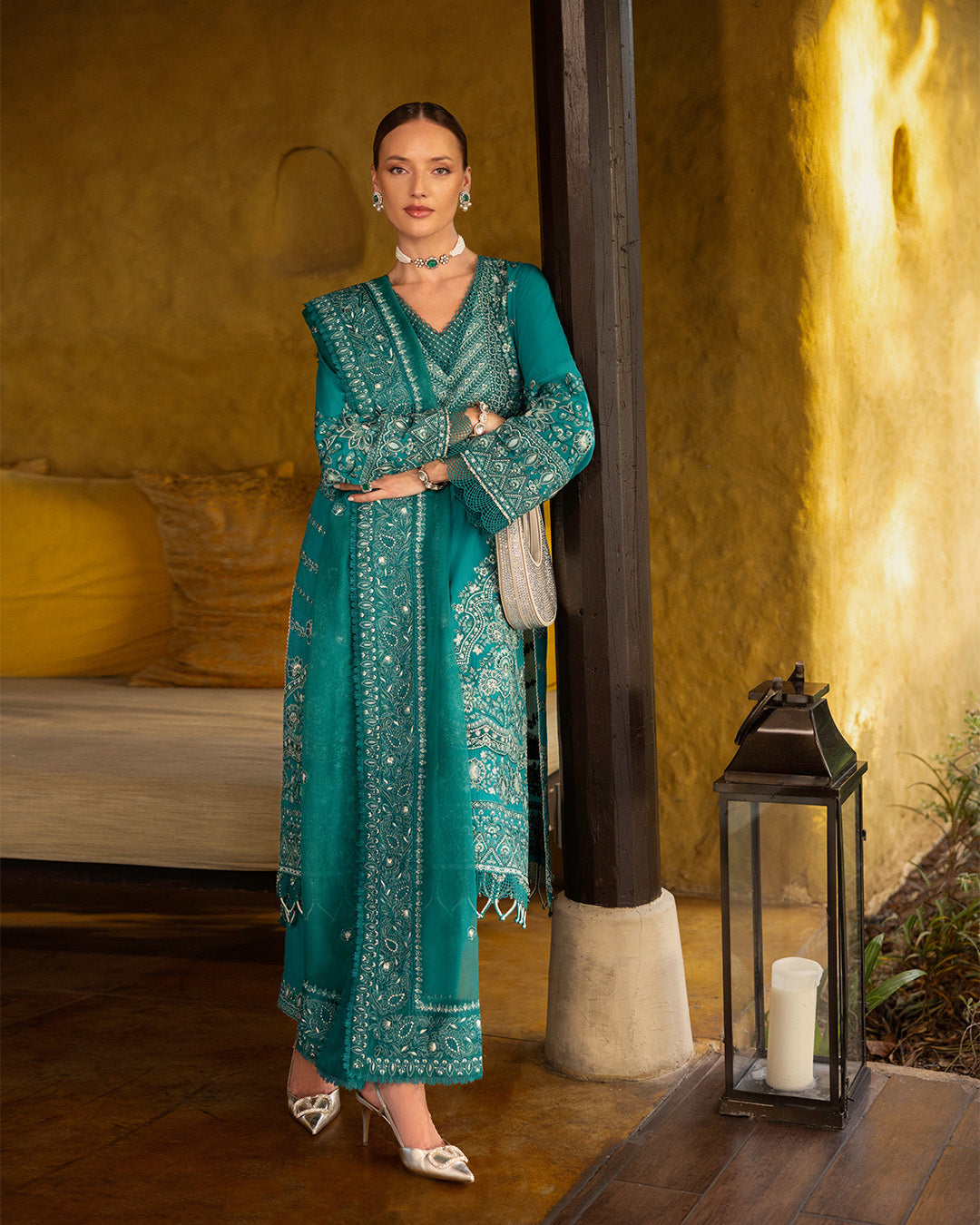 Faiza Saqlain | Zinnia Lawn 25 | Calla - House Of Anaya