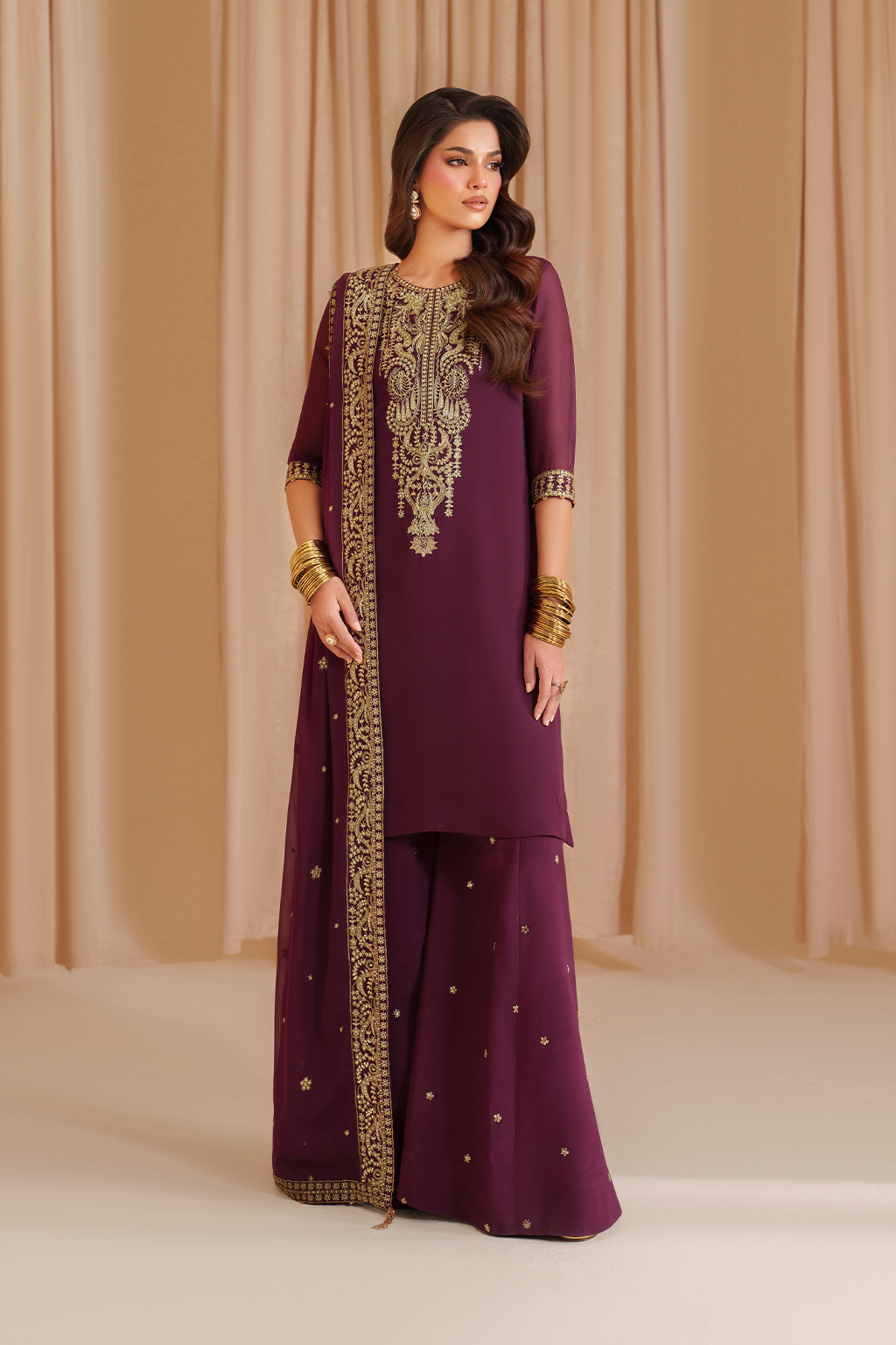 Iznik I Festive Formal I CC-76 Embroidered Chiffon