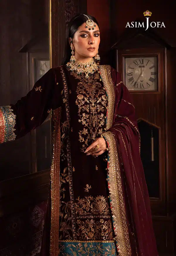 Asim Jofa | Makhmal Wedding Velvet 23 | AJMM-09 - House Of Anaya