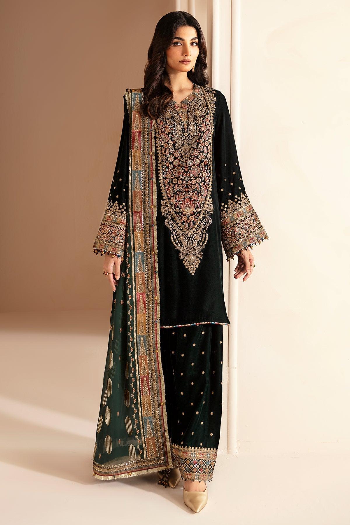 JAZMIN__Embroidered Velvet Formal VF-2025 - House Of Anaya