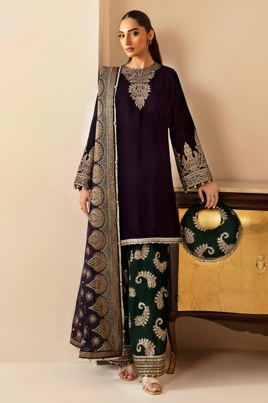 JAZMIN__Embroidered Velvet Formal VF-2030 - House Of Anaya