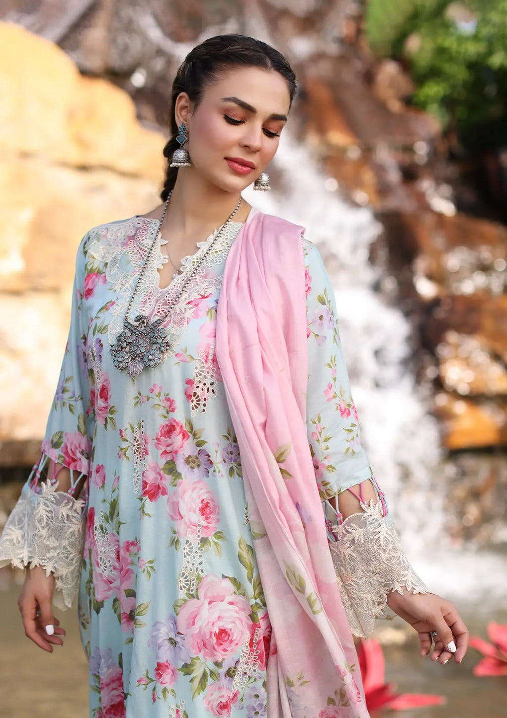 Elaf Premium | Prints Chikankari 24 | 04B GLACIELLA - House Of Anaya