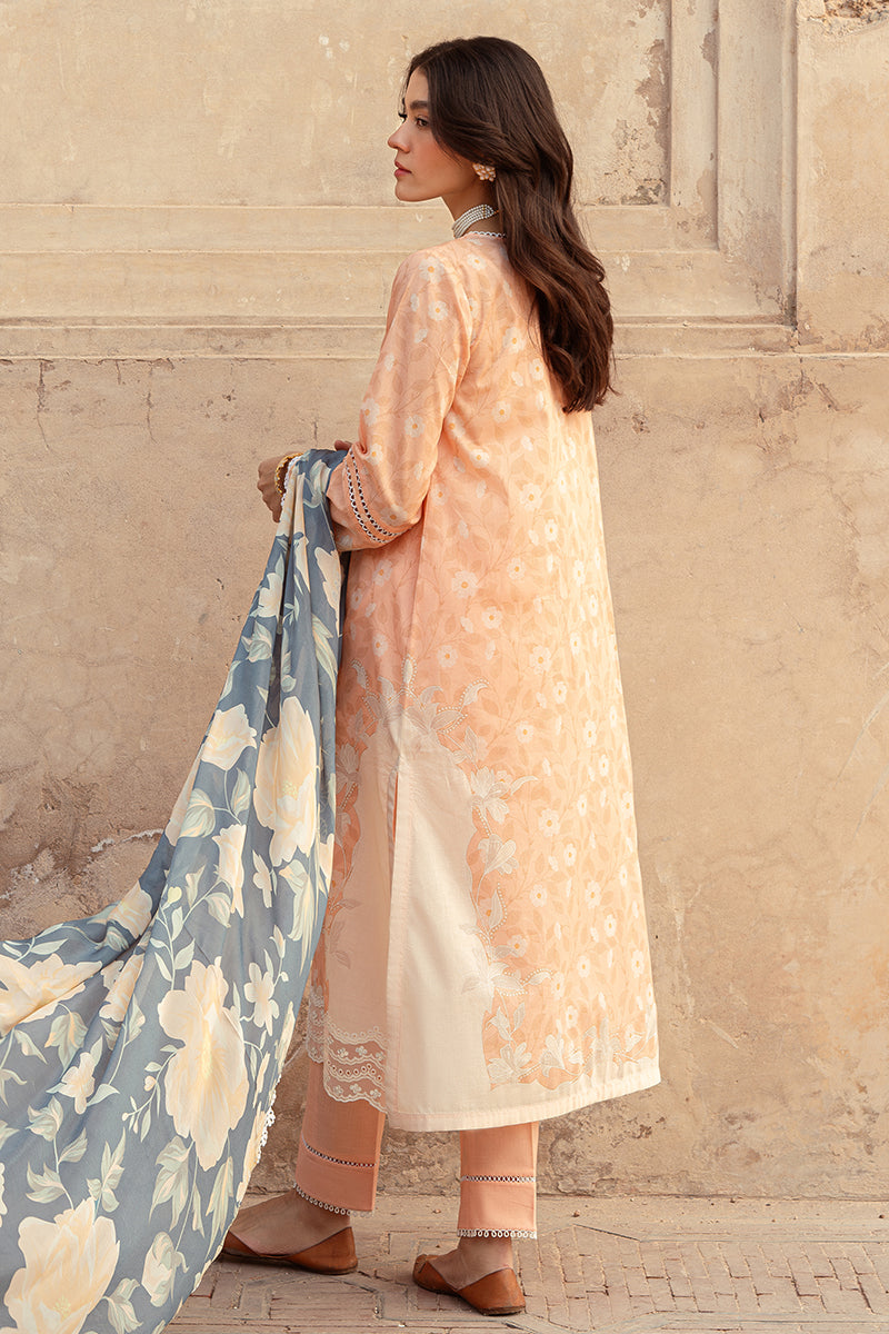 Cross Stitch | Premium Lawn 24 | SUNSET FLORA - House Of Anaya