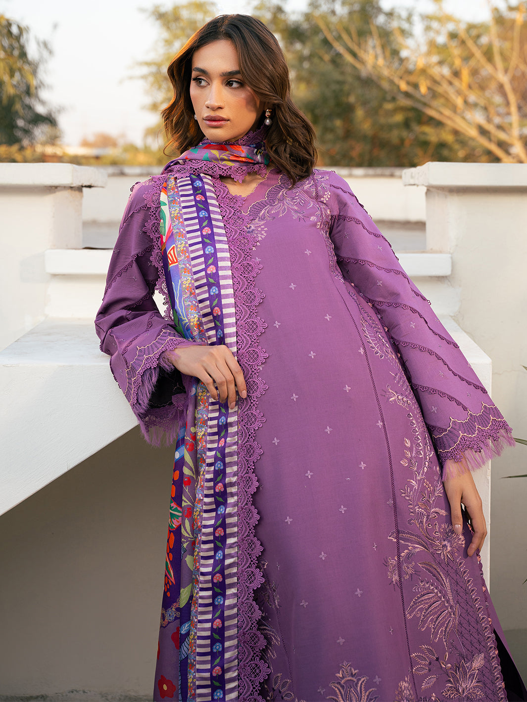 Bin Ilyas | Hazel Printed Lawn 25 | 2071 - A