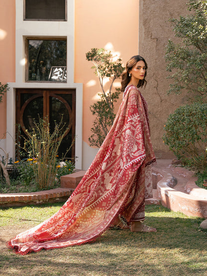 Bin Ilyas | Hazel Printed Lawn 25 | 2074 - B