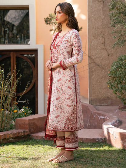 Bin Ilyas | Hazel Printed Lawn 25 | 2074 - B