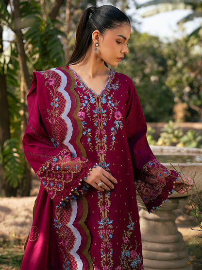 Bin Ilyas | Hazel Printed Lawn 25 | 2078 - A