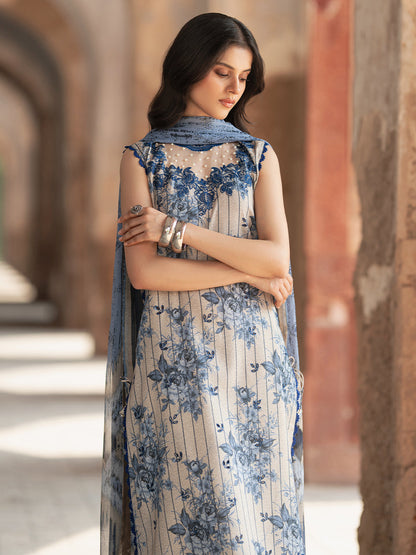Bin Ilyas | Naqsh Naaz Luxury Lawn 25 | 2087 - A