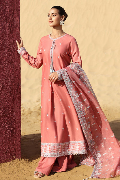 Cross Stitch | Eid Lawn 24 | MULBERRY BLUSH - House Of Anaya