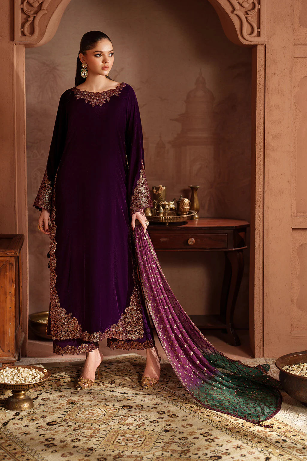 IZNIK | Raagni Velvet Formals | IV-57 Embroidered Velvet