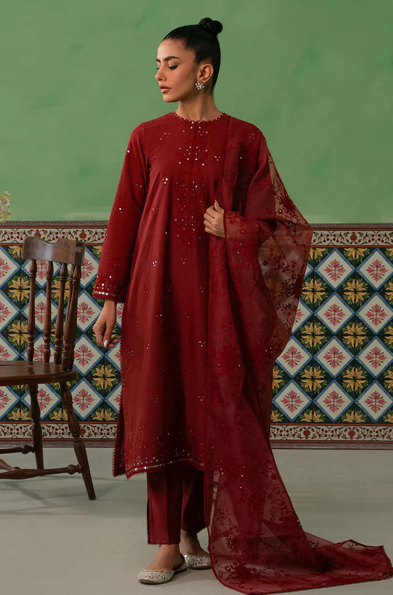 Cross Stitch | Mahiri Embroidered Collection | ROSE FLORINE - House Of Anaya