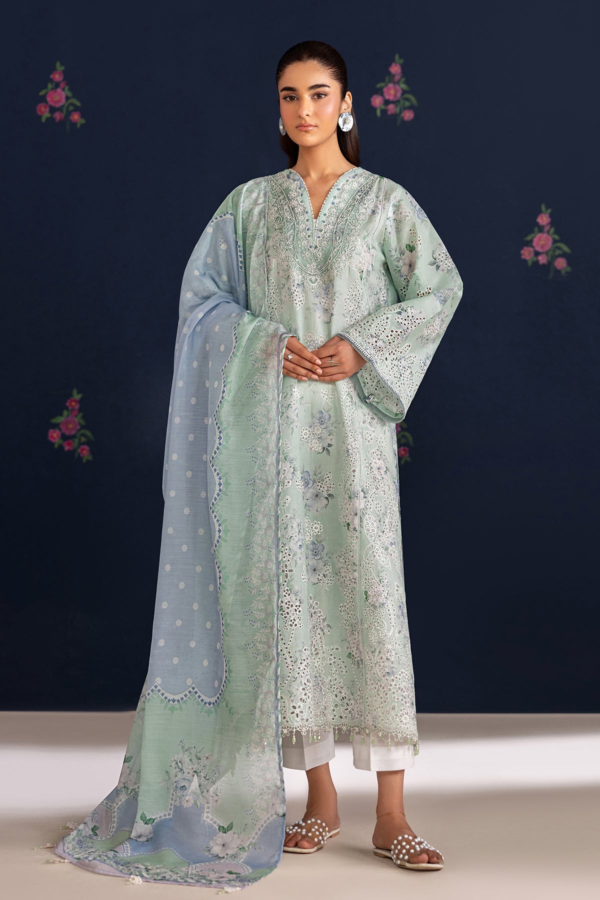 Baroque | Embroidered Lawn | SF-4469