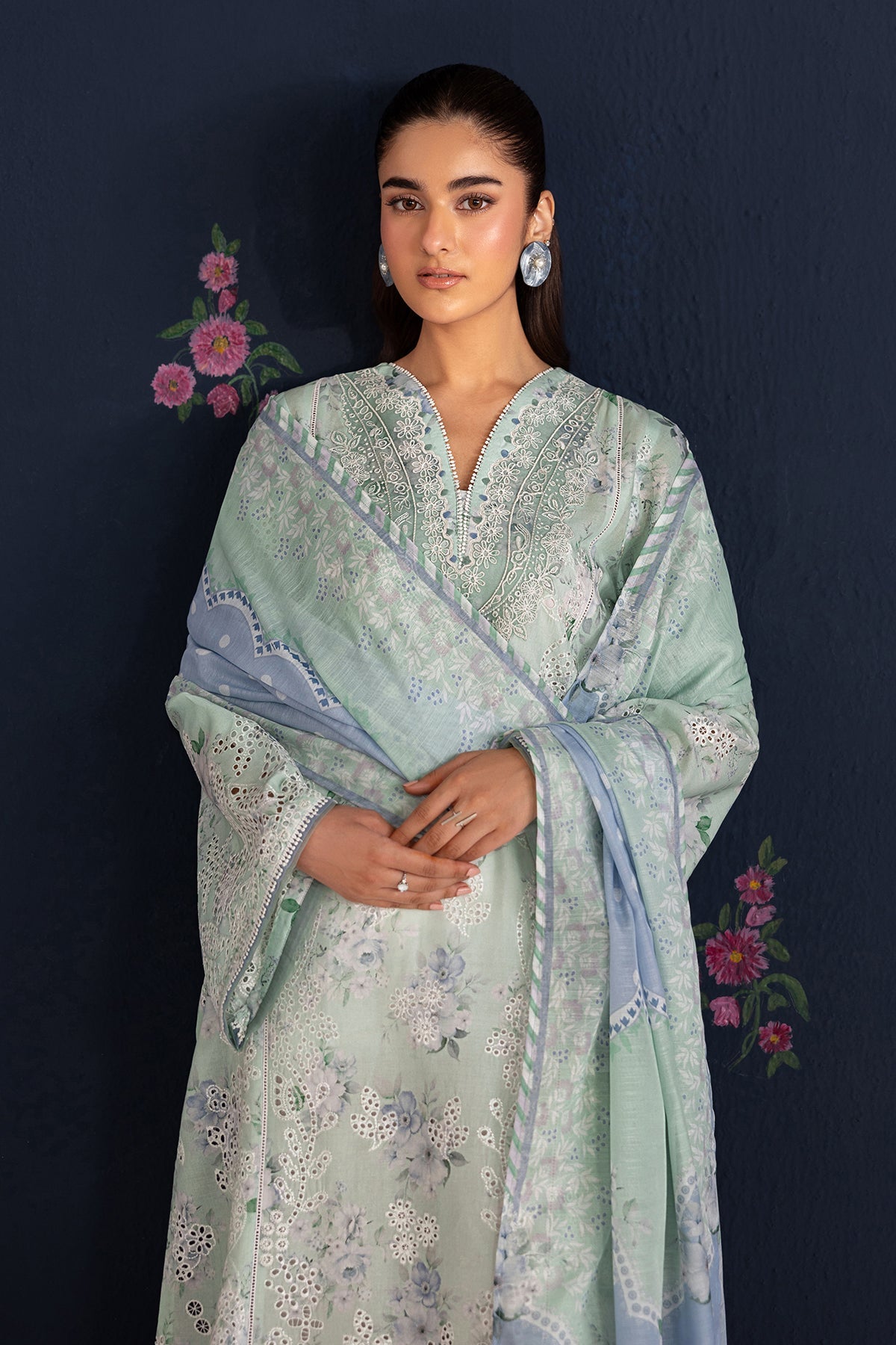 Baroque | Embroidered Lawn | SF-4469
