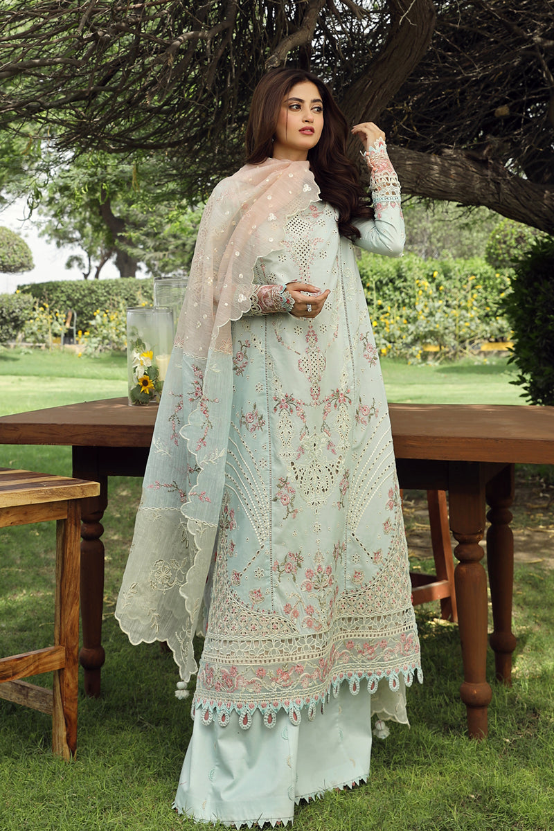Qalamkar | Festive Lawn 2024 | PS-01 ALIZAY - House Of Anaya