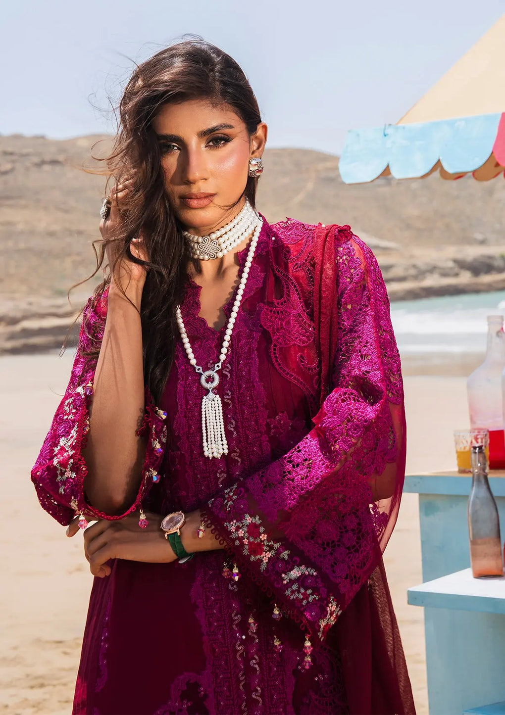 Elaf Premium | Hai Kuch Festive Lawn 24 | EHK-01B Gulzar - House Of Anaya