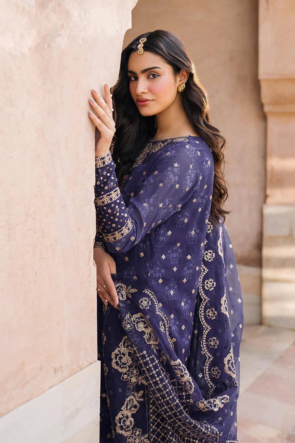 Iznik | Bandhani | UE-325 Embroidered Chiffon