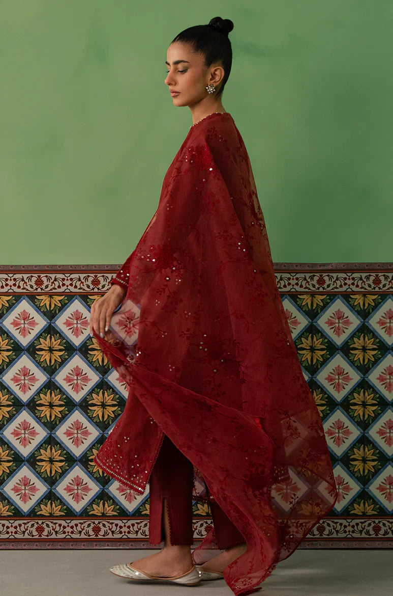 Cross Stitch | Mahiri Embroidered Collection | ROSE FLORINE - House Of Anaya