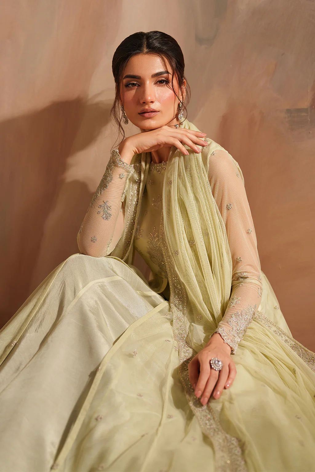 Iznik | Chinon Chiffon | CC-73 Embroidered Net