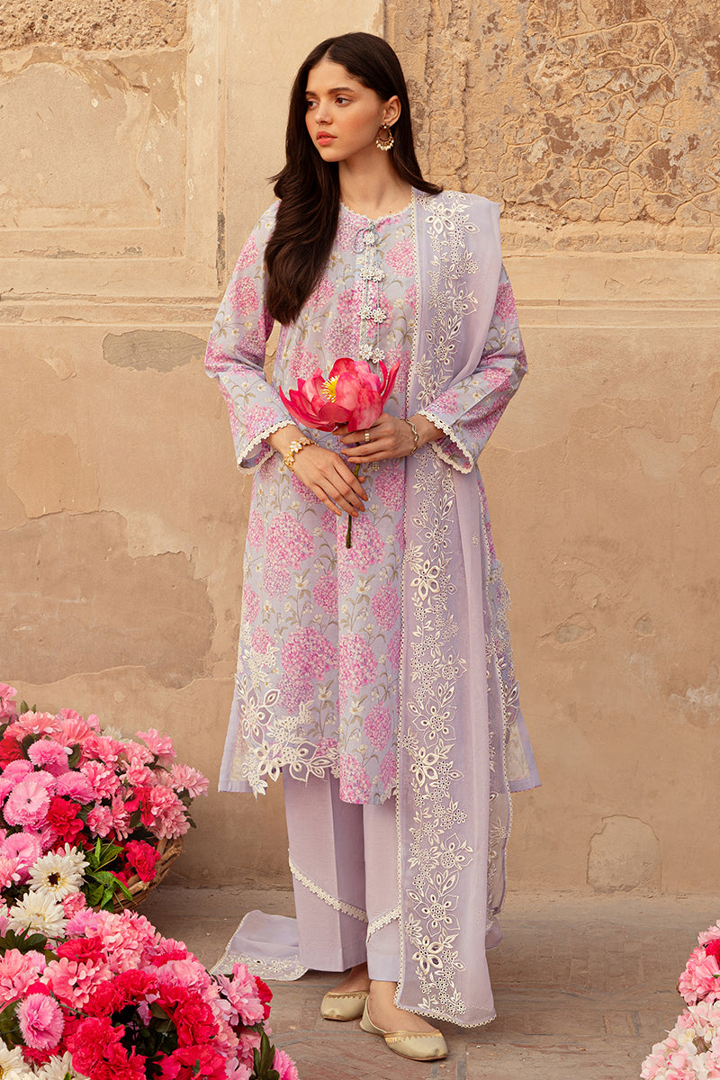 Cross Stitch | Premium Lawn 24 | LILAC DREAM - House Of Anaya