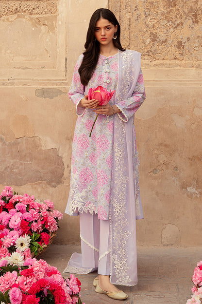 Cross Stitch | Premium Lawn 24 | LILAC DREAM - House Of Anaya