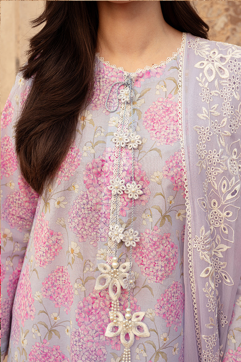 Cross Stitch | Premium Lawn 24 | LILAC DREAM - House Of Anaya