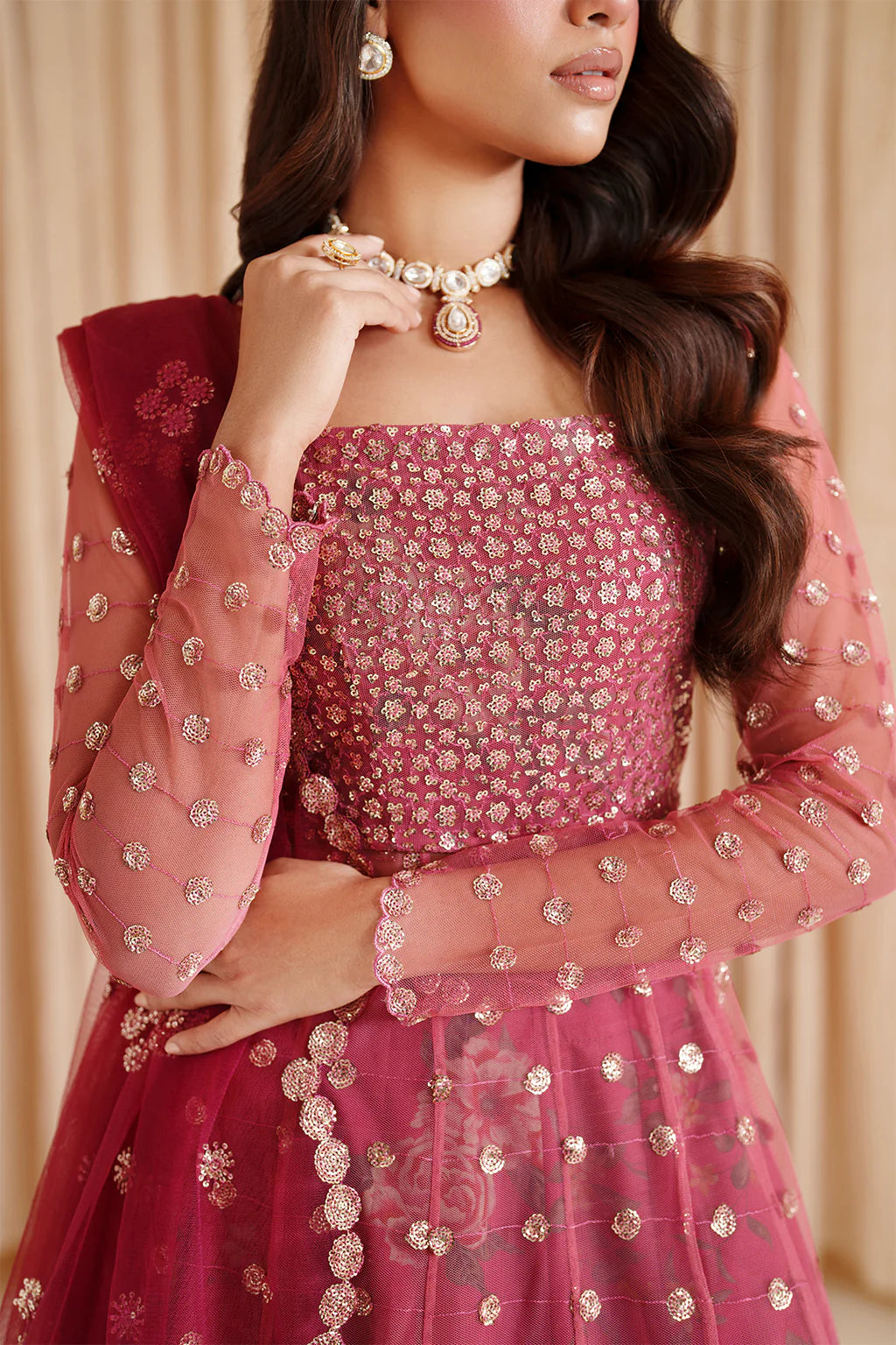 Iznik | Chinon Chiffon | CC-72 Embroidered Net