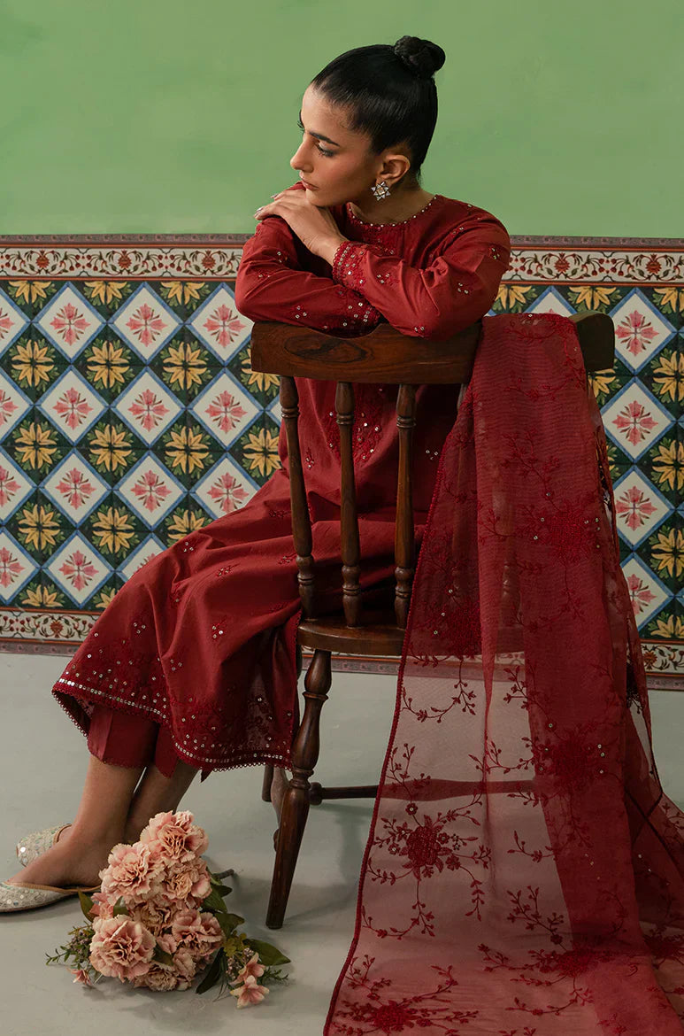 Cross Stitch | Mahiri Embroidered Collection | ROSE FLORINE - House Of Anaya