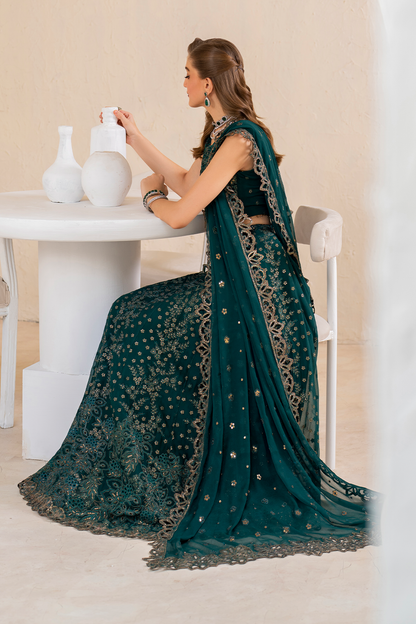 Iznik | Chinnon Chiffon | CC-47 Embroidered Chiffon - House Of Anaya