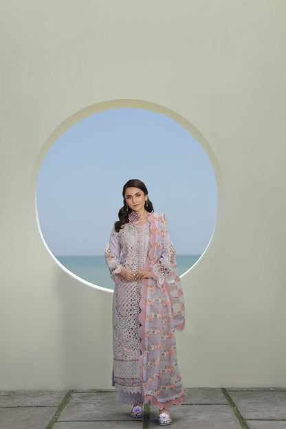 Maryam Hussain | Luxury Lawn 24 | FEROZ - House Of Anaya
