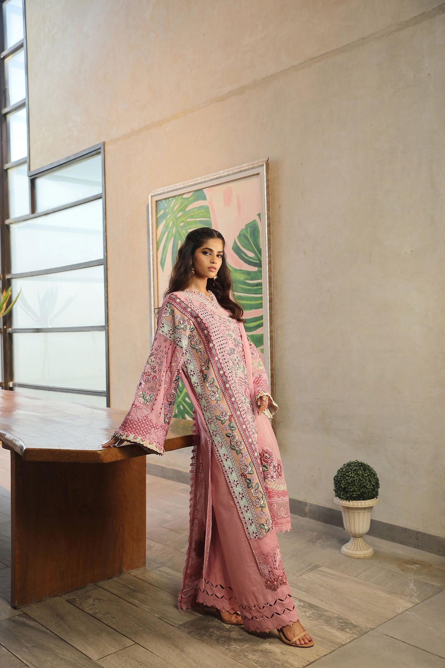 Maryam Hussain | Luxury Lawn 24 | CORAL - House Of Anaya