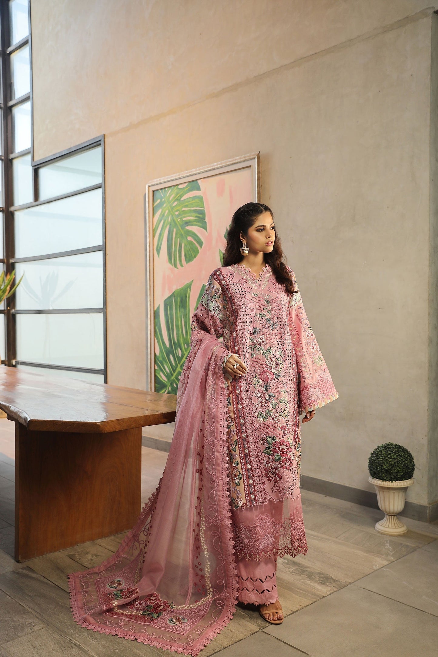Maryam Hussain | Luxury Lawn 24 | CORAL - House Of Anaya