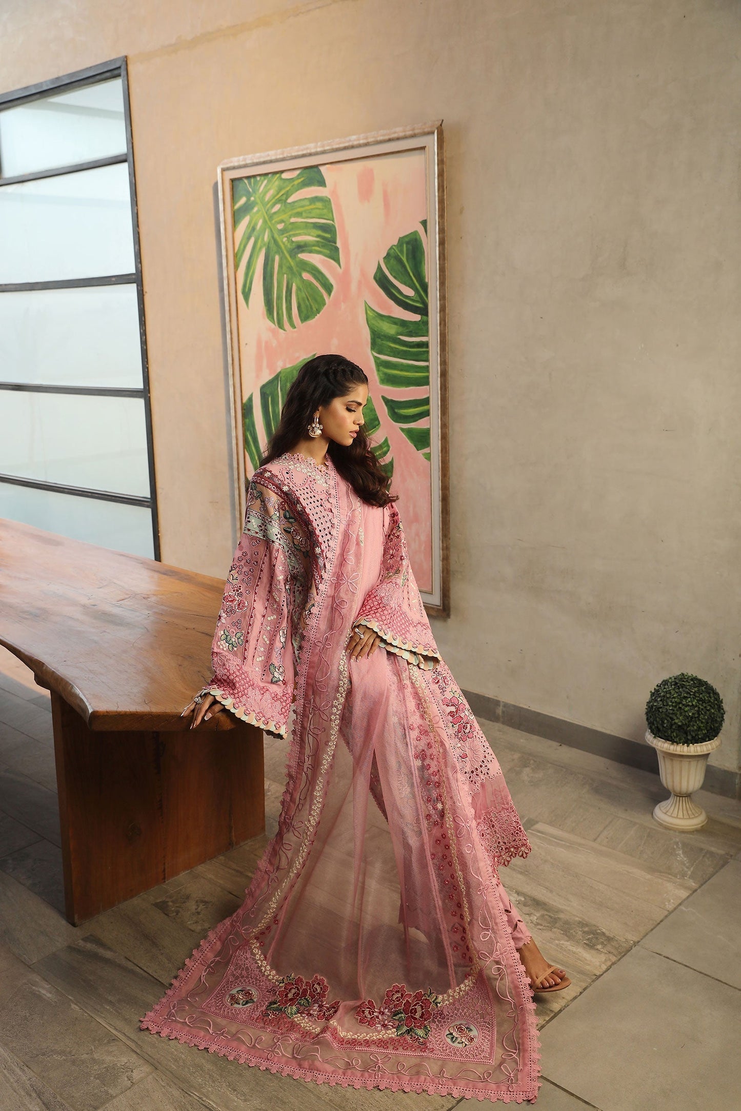 Maryam Hussain | Luxury Lawn 24 | CORAL - House Of Anaya