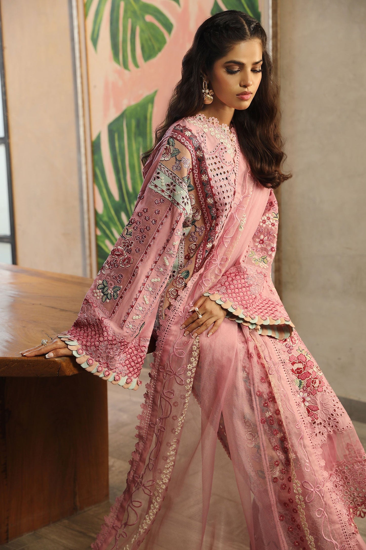Maryam Hussain | Luxury Lawn 24 | CORAL - House Of Anaya