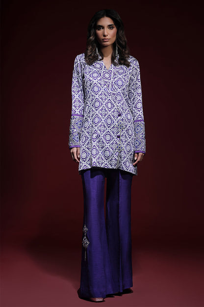 Wardha Saleem | Luxury Pret Fusion Wear | SAPHIR FORMAL CORD-SET (2PC) - House Of Anaya