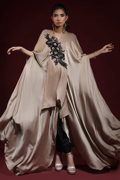 Wardha Saleem | Luxury Pret Fusion Wear | SAHARA DRAPE WITH PANTS (2PC) - House Of Anaya