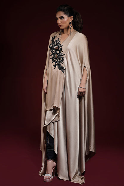 Wardha Saleem | Luxury Pret Fusion Wear | SAHARA DRAPE WITH PANTS (2PC) - House Of Anaya